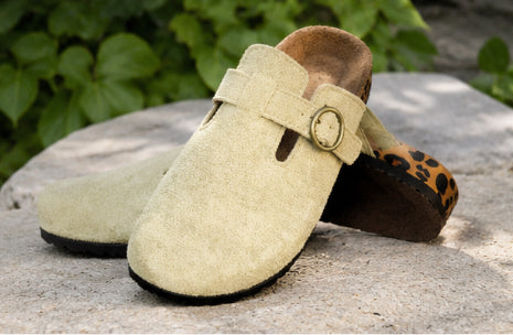Mule beige pour été