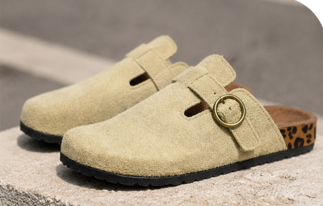 Mule beige pour été